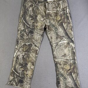 VTG‎ RealTree Camo Pants Men's 38x30 Camouflage Hunting Streetwear Skater Style
